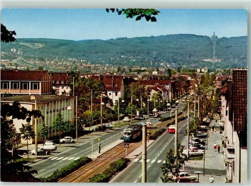 Kassel Wilhelmshöher Allee Habichtswald Herkules VW Käfer Straßenbahn