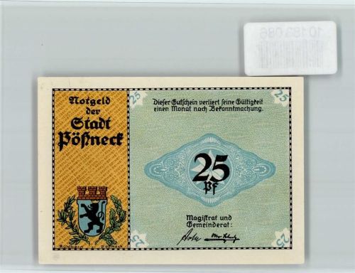 Pößneck Notgeld Alte Gerberhäuser
