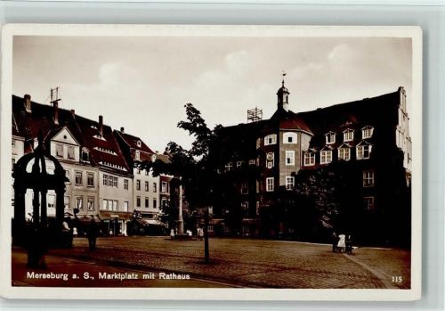 Merseburg Marktplatz Rathaus