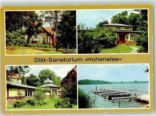 Rheinsberg Diät-Sanatorium Hohenelse Wandelgang Bootssteg