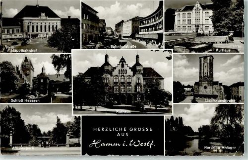 Hamm Hauptbahnhof Liebfrauenkirche Schloss Heessen Rathaus