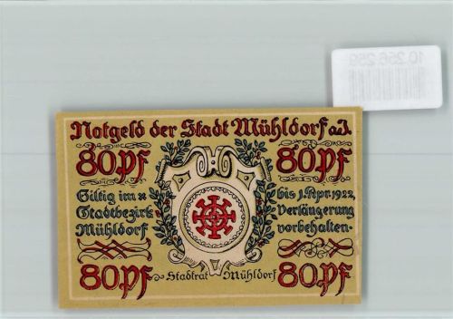 Mühldorf Notgeld Stadtwappen