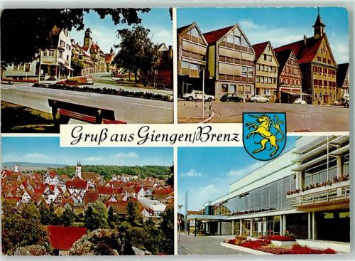 Giengen Rückseite mit Abschürfungen bzw Kleberesten