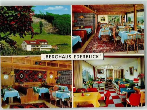 Bad Berleburg Berghaus Ederblick Rückseite mit Abschürfungen bzw Kleberesten