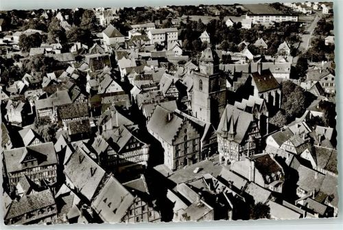 Alsfeld Fliegeraufnahme Rückseite mit Abschürfungen bzw Kleberesten