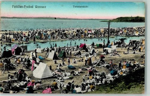 Wannsee 1912 Familien Freibad Wannsee