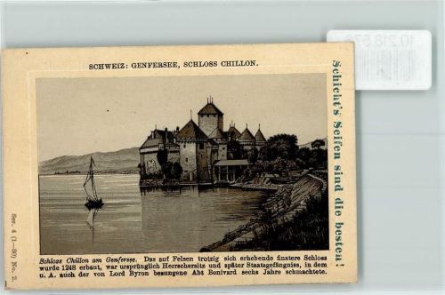 Veytaux Schloss Chillon Genfersee Segelboot