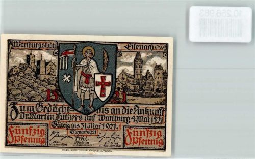 Eisenach Notgeld 50 Pfennig