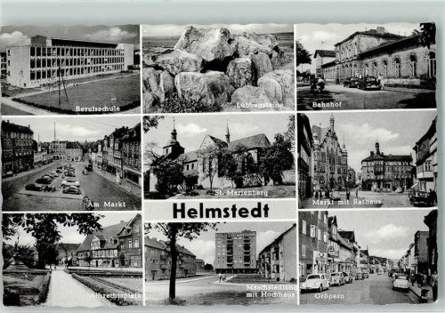Helmstedt Lübbensteine Markt Rathaus Bahnhof Berufsschule