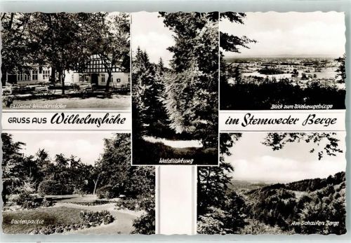 Haldem Gasthaus Zur Wilhelmshöhe Gartenanlage Am schaifen Berge