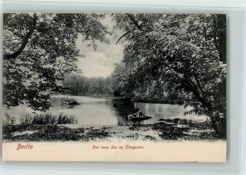 Tiergarten Der neue See im Tiergarten Ruderboote