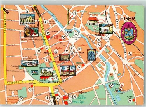 Eger Stadtplan