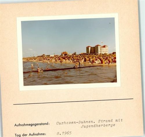 27472 W2190 Duhnen FOTO KEINE AK Foto montiert auf Karton