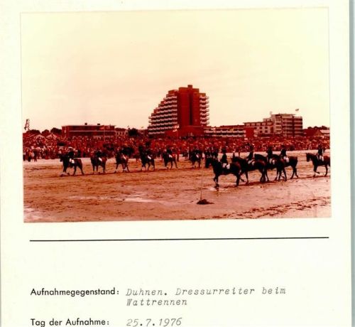 Duhnen Foto montiert auf Karton