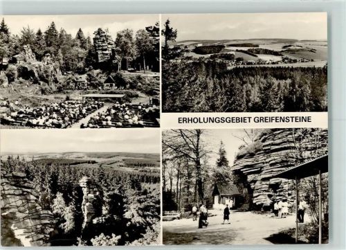 Ehrenfriedersdorf Erholungsgebiet Greifensteine Rückseite mit Abschürfungen bzw Kleberesten