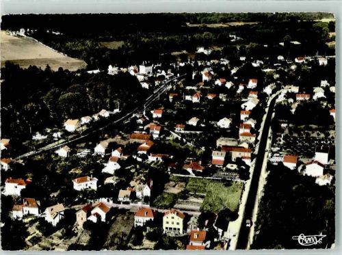 Bures-sur-Yvette 1964 Route de Chartres - vue general aerianne AK