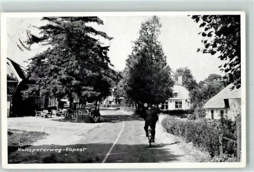 Elspeet 1958 Nunspeterweg Fahrrad AK