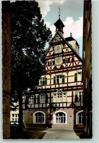 Bad Überkingen Bad-Hotel Rückseite mit Abschürfungen bzw Kleberesten