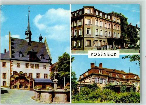 Pößneck Rathaus Hotel Posthirsch Erholungsheim Dr. I. P. Semmelweis