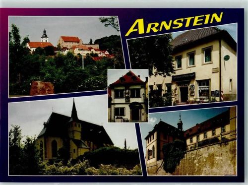 Arnstein Rückseite mit Abschürfungen bzw Kleberesten