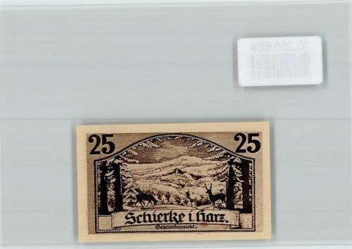 Schierke Notgeld 25 Pfennig Goethe