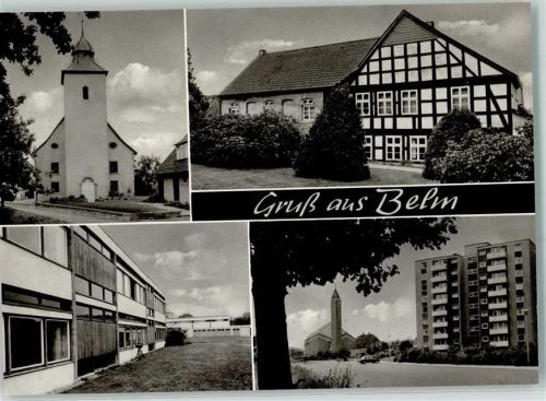 Belm Rückseite mit Abschürfungen und Kleberesten
