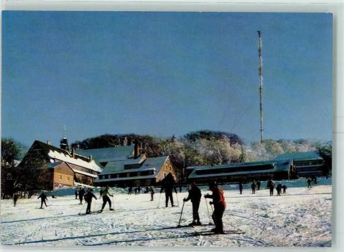 Kreuzberg Kloster Kreuzberg Skiläufer Sendemast Winter