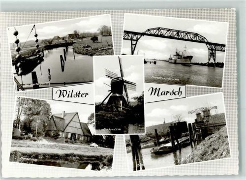Wilster Rückseite mit Abschürfungen und Kleberesten Bei der Schleuse Kanalhochbrücke Bockmühle Marschhof Schleuse