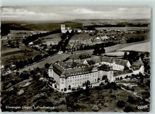 Ellwangen Schloß Ellwangen Fliegeraufnahme