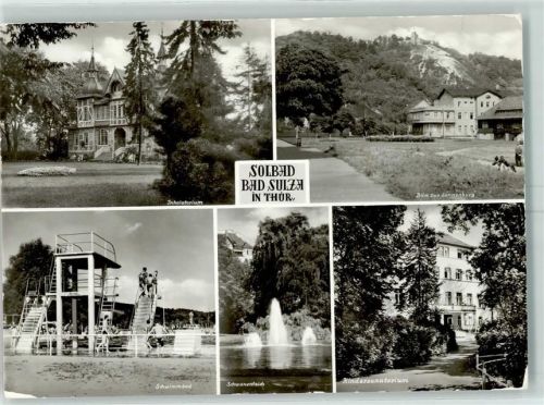 Bad Sulza Schwimmbad Schwanenteich Kindersanatorium Inhalatorium