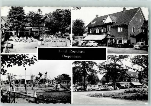 Diepenheim 1966 Hotel Roelofsen , Autos, Spielplatz AK