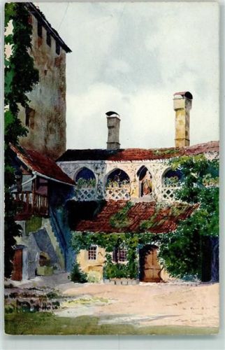 Meran Schloss Knillenberg Schlosshof sign