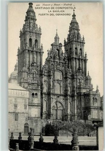 Santiago 1929 La Basilica - Dom Kirche AK
