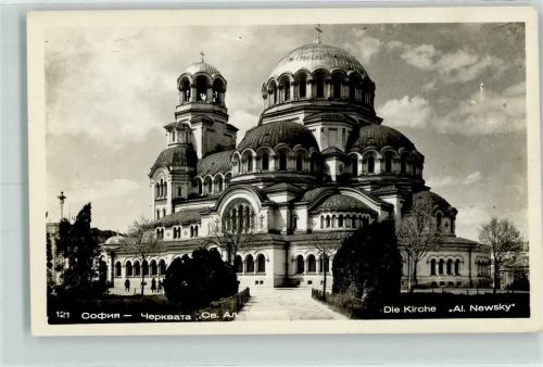 Sofia 1940 Die Kirche Al. Newsky