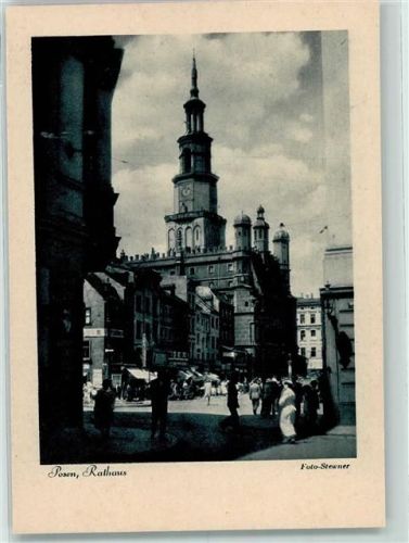 Posen Poznan Foto AK Rathaus Der Reichsgau Wartheland Bildreihe Das schöne Posen