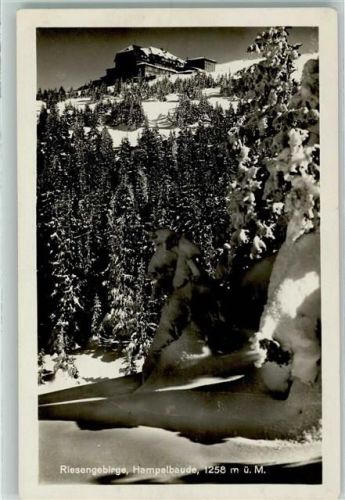Hampelbaude Riesengebirge Winter