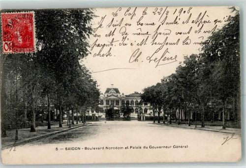 Saigon 1908 Palais Gouverneur