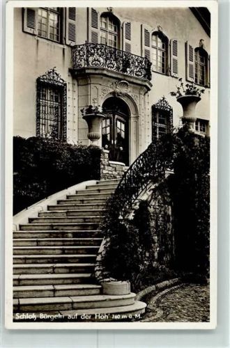 Bürgeln Schloß Bürgeln EIngangstreppe Stempel Schloß Bürgeln