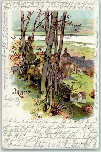 1899 Gruss aus März AK
