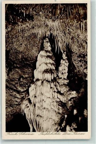 Pottenstein Drei Kaiser Teufelshöhle AK
