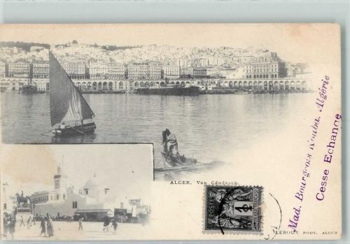 Alger 1904 Moschee und vue generale AK