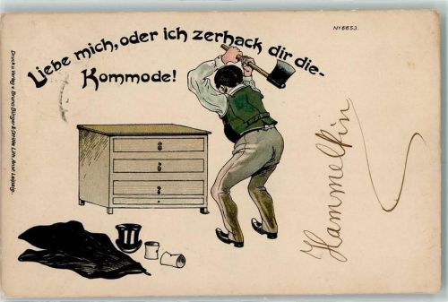 1901 Nr. 6653 Humor Ehe AK