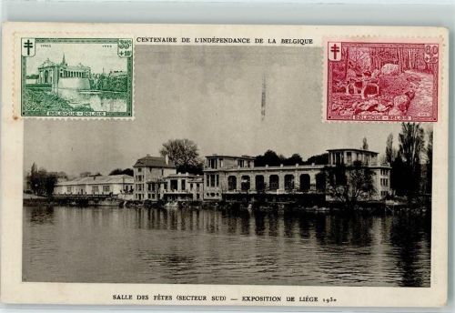 Liege 1930 Salle des Fetes - Exposition Liege 1930 AK