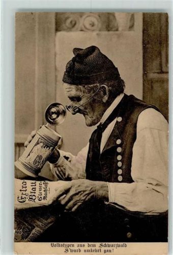 Volkstypen Bierkrug Zeitung Verlag Fuchs Nr. 5008