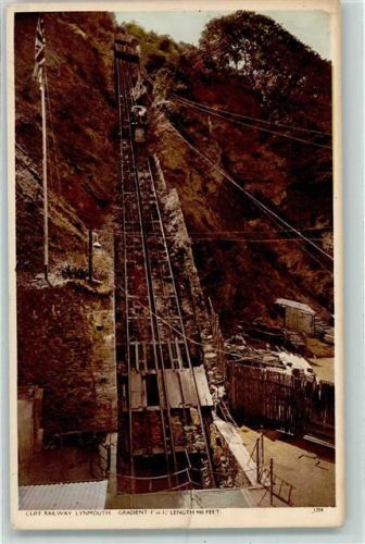 Lynmouth 1926 Zahnradbahn Bergbahn Cliff Railway