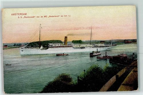 Amsterdam Dampfschiff S.S. Rembrandt