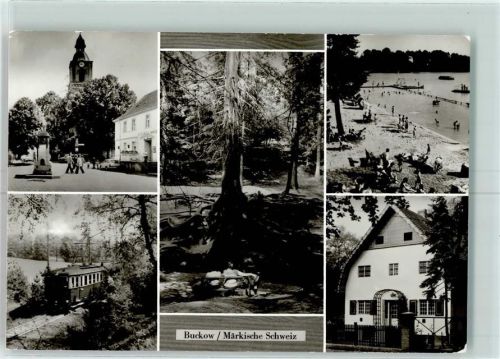 Buckow Markt Strandbad am Schermützelsee Brecht Weigel Haus Waldbahn