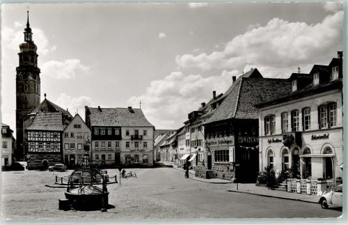 Bad Königshofen Marktplatz Geschäft Josef Pfauer Weinkellerei Cafe