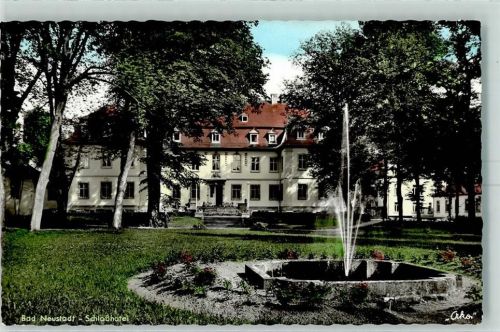 Bad Neustadt Schloßhotel Garten Springbrunnen