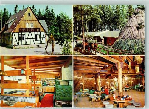 Sosa Konsum Gaststätte Köhlerhütte Innenansicht Köhlerhütte u. Meiler